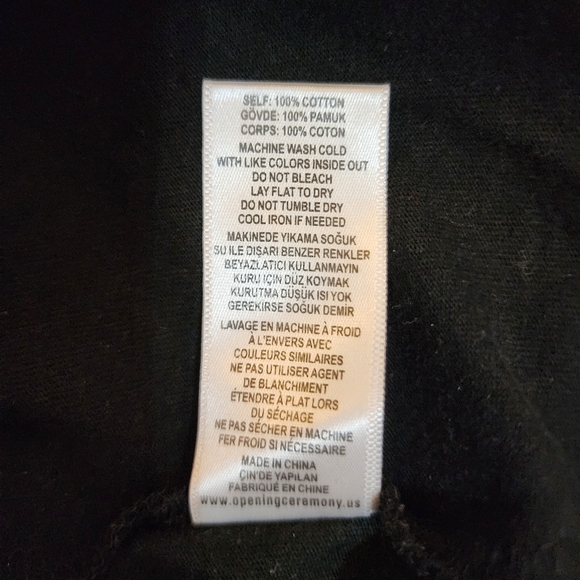 Opening Ceremony Logo Long sleeve shirt Unisex Size Small Relaxed fit Cotton - Picture 6 of 7